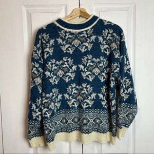 Mockneck Patterned Sweater